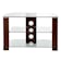  L630-1050-3W Vision 1050mm TV Stand in Walnut with Clear Glass