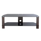  L630-1200-2W Vision 1200mm TV Stand in Walnut with Black Glass