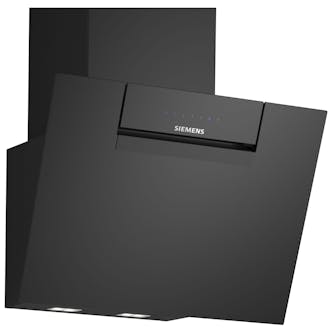 Siemens LC67KFN60B iQ300 60cm Angled Black Glass Canopy Cooker Hood