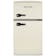 Montpellier MAB2035EC 45cm Undercounter Retro Fridge Freezer in Cream 0.86m