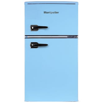 Montpellier MAB2035EPB 45cm Undercounter Retro Fridge Freezer in Black 0.86m