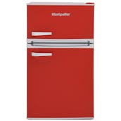 Montpellier MAB2035R 48cm Undercounter Retro Fridge Freezer in Red 0.85m F