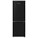 Fridgemaster MC50165BF 50cm Fridge Freezer in Black 1.43m F Rated 122/53L