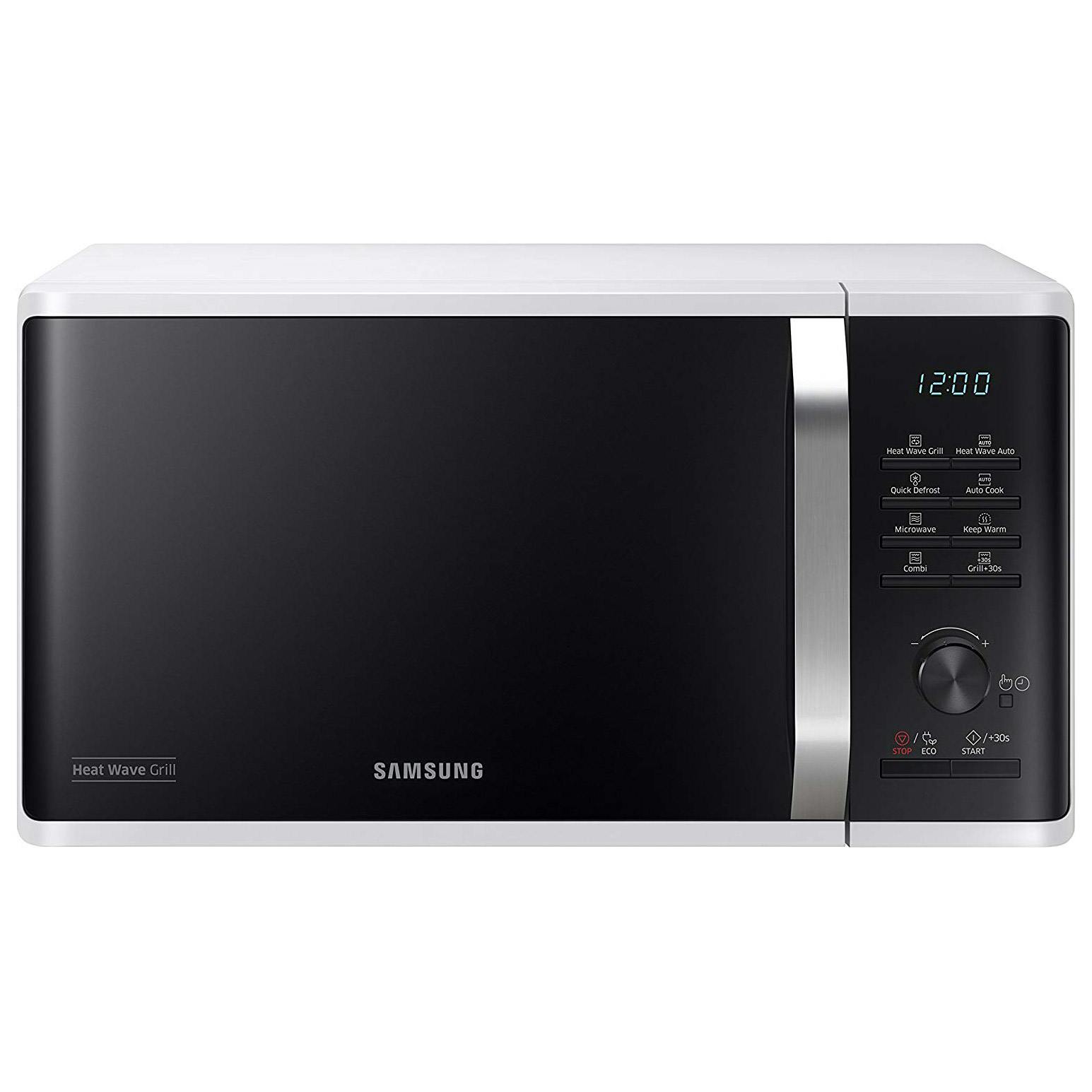 Samsung MG23K3575AW Compact Microwave Oven with Grill in White, 23L, 800W