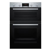 Bosch MHA133BR0B Series 2 Built In Double Oven in Brushed Steel