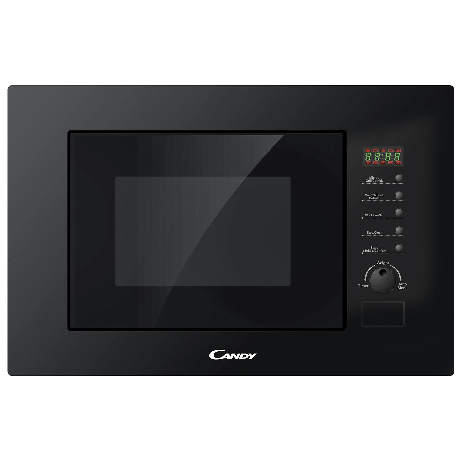 Candy MIC20GDFN BuiltIn Microwave Oven with Grill in Black 20L 800W