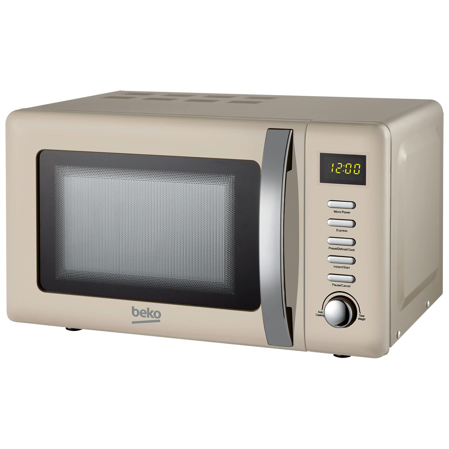 Beko MOC20200C Retro Style Microwave Oven in Cream 20 Litre