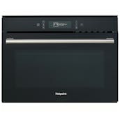 Hotpoint MP676BLH Built In 45cm Microwave Oven with Grill in Black