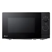 LG MS2082F Microwave Oven - Black, Manual Dial Controls, 20L 700W