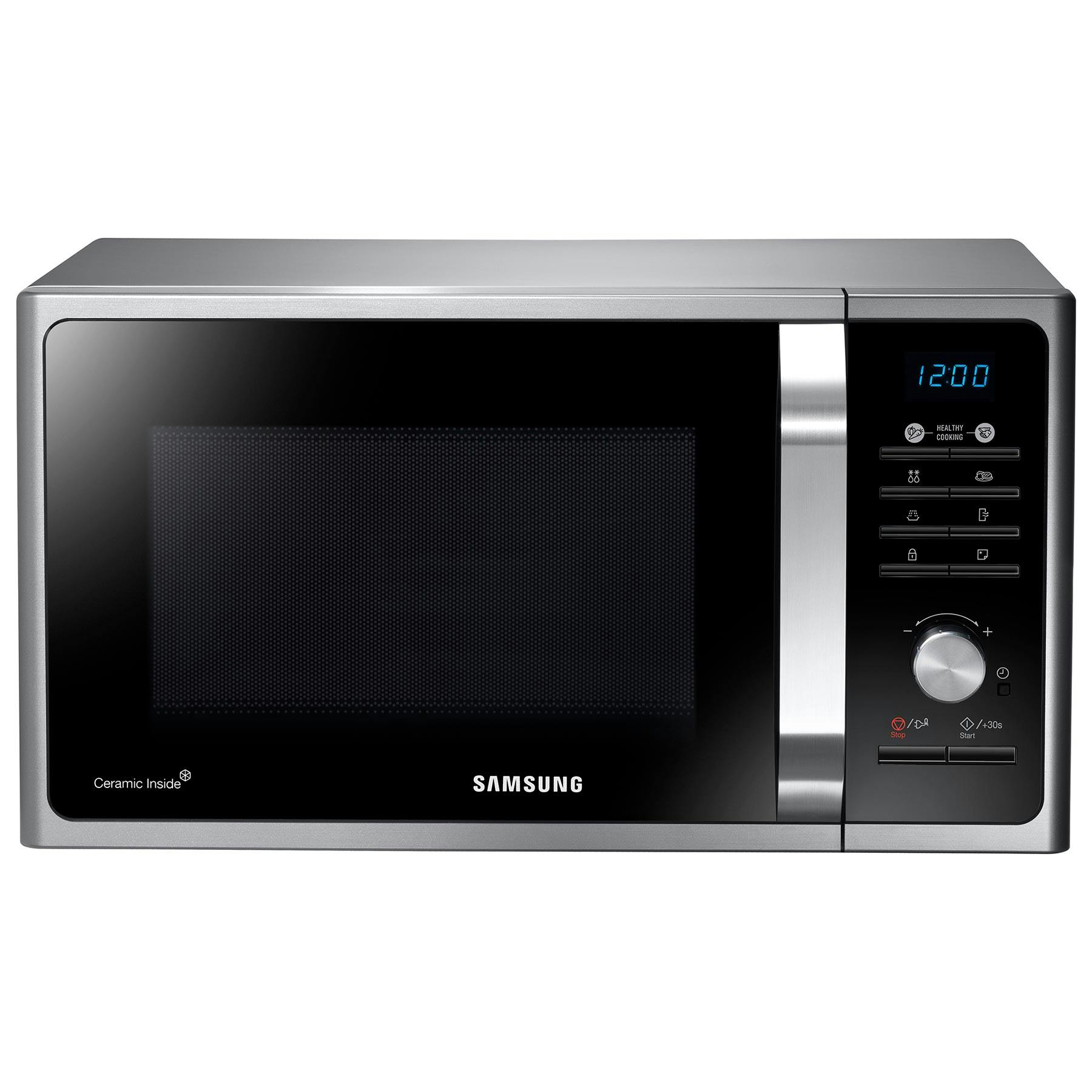 Samsung MS23F301TAS Microwave Oven In Silver Tact - 23 Litre 800W