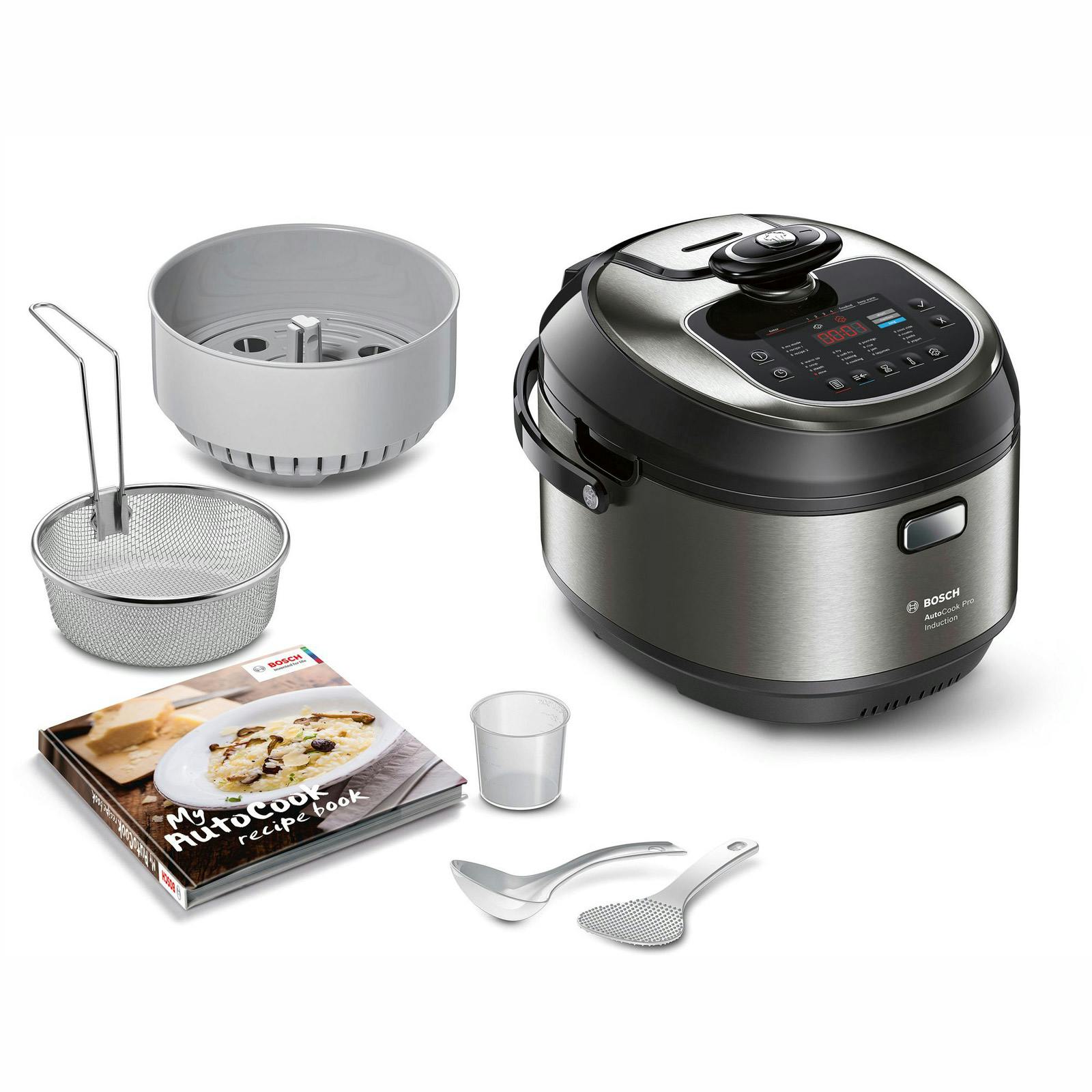 Bosch MUC88B68GB AutoCook Multicooker in Black/Stainless Steel 1200W