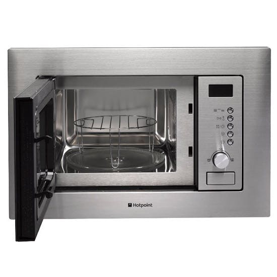 Hotpoint Mwh122 1x Built In Microwave Oven Stainless Steel 800w 20l