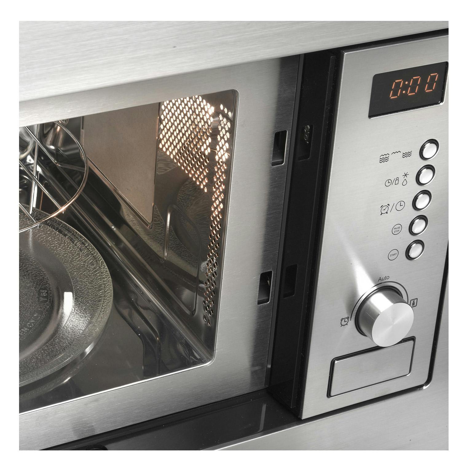 Hotpoint Mwh122 1x Built In Microwave Oven Stainless Steel 800w 20l