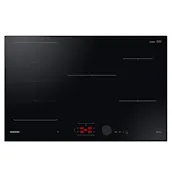 Samsung NA64D3000AK 60cm 4 Burner Gas Hob in Black Glass with Cast Iron Pan