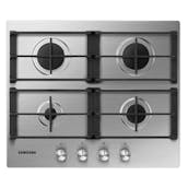 Samsung NA64H3010AS 60cm 4 Burner Gas Hob in St/Steel Cast Iron Supports