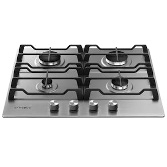 Samsung NA64H3010AS 60cm 4 Burner Gas Hob in St/Steel Cast Iron Supports