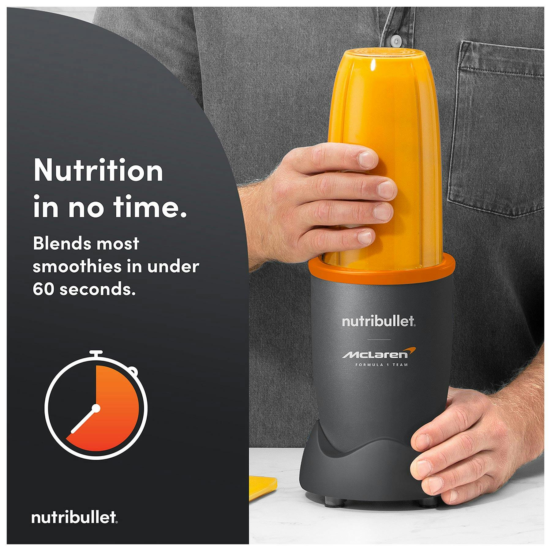 Nutribullet NB-201 900 Series McLaren Portable Blender in Grey