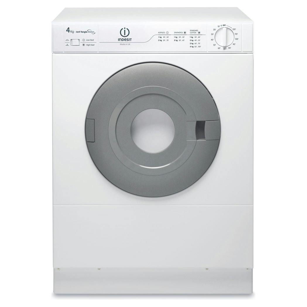 Indesit Nis41v 4kg Vented Compact Tumble Dryer In White C Rated