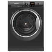 Hotpoint NSWF946BSUK Washing Machine in Black 1400 Spin 9Kg A Rated