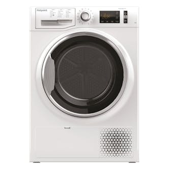Hotpoint NTM1182XB 8kg Heat Pump Condenser Dryer in White A++ Rated