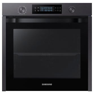 Samsung NV75K5571RM Built-In Electric Pyrolytic Oven in Black Steel 75L