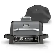 Ninja OG703UK Outdoor Woodfire Electric BBQ Grill & Smoker with Cover