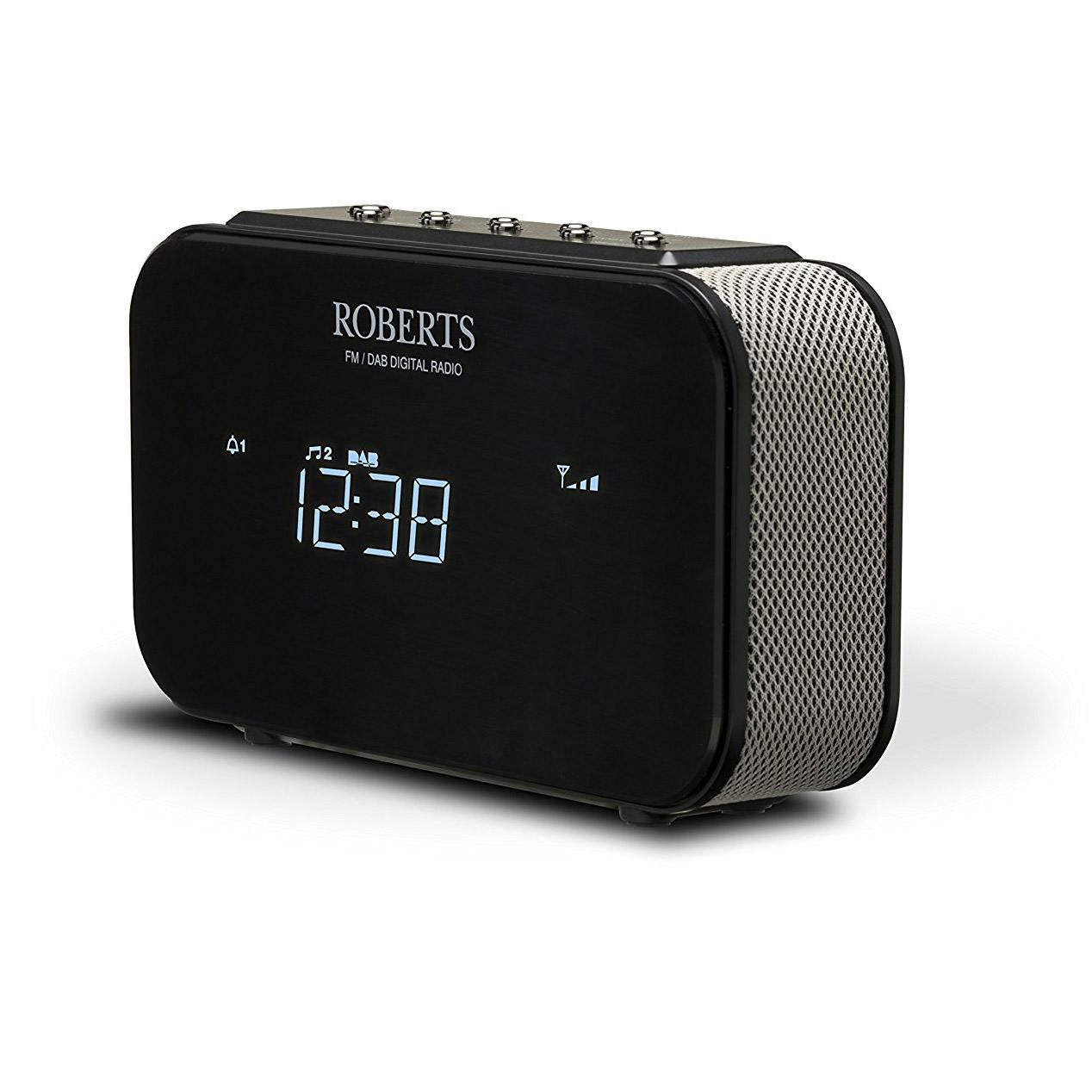 Roberts Ortus1-blk Dab Dab+ Fm Alarm Clock Radio In Black