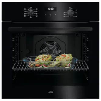 AEG OU5AB20XK Series 5000 Built-In Electric Single Oven in Black 72L