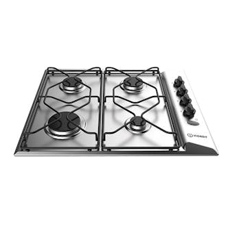 Indesit PAA642IXI 60cm 4 Burner Gas Hob in Stainless Steel