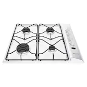 Hotpoint PAS642HWH 60cm 4 Burner Gas Hob in White Flame Failure Device