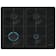 Bosch PBP6B6K60 Series 2 60cm 4 Burner Gas Hob in Black