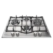 Hotpoint PCN641TIXH 60cm 4 Burner Gas Hob in St/Steel Triple Wok Burner