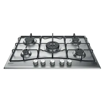 Hotpoint PCN752UIXH 75cm 5 Burner Gas Hob in Stainless Steel Wok Burner