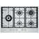 Bosch PCS7A5I90 Series 6 75cm 5 Burner Gas Hob in Stainless Steel Dual