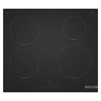 Bosch PIE61ABB5E Series 4 60cm 4 Zone Induction Hob in Matt Black