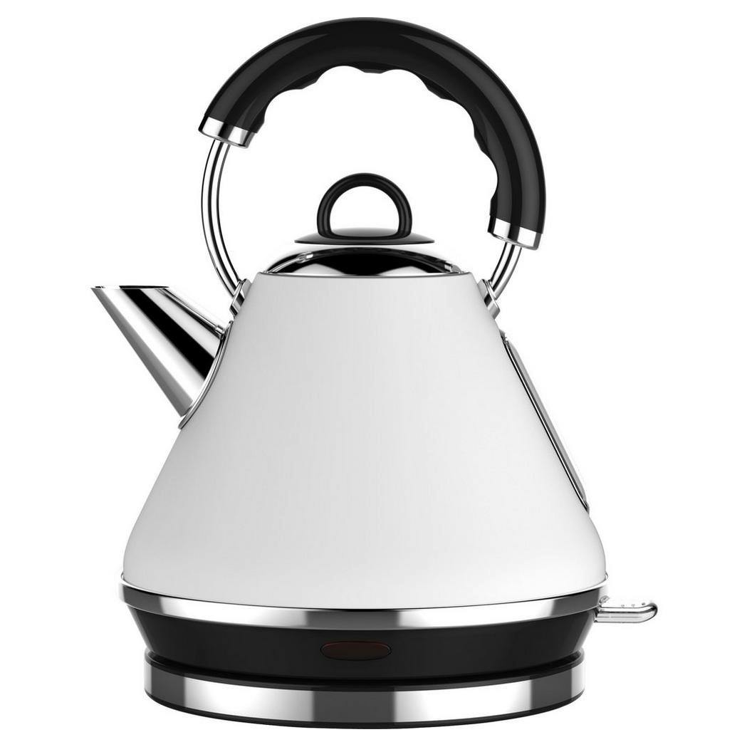 Linsar PK117WHITE 1.7 Litre Pyramid Kettle in White - 3kW