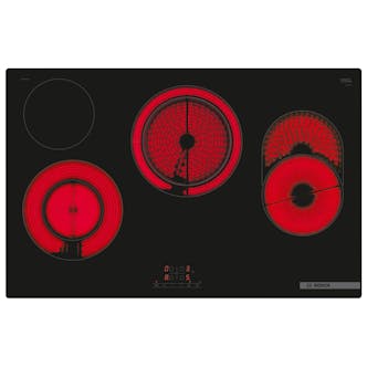 Bosch PKH811BB1D Series 4 80cm 4 Zone Ceramic Hob in Black Touch Control