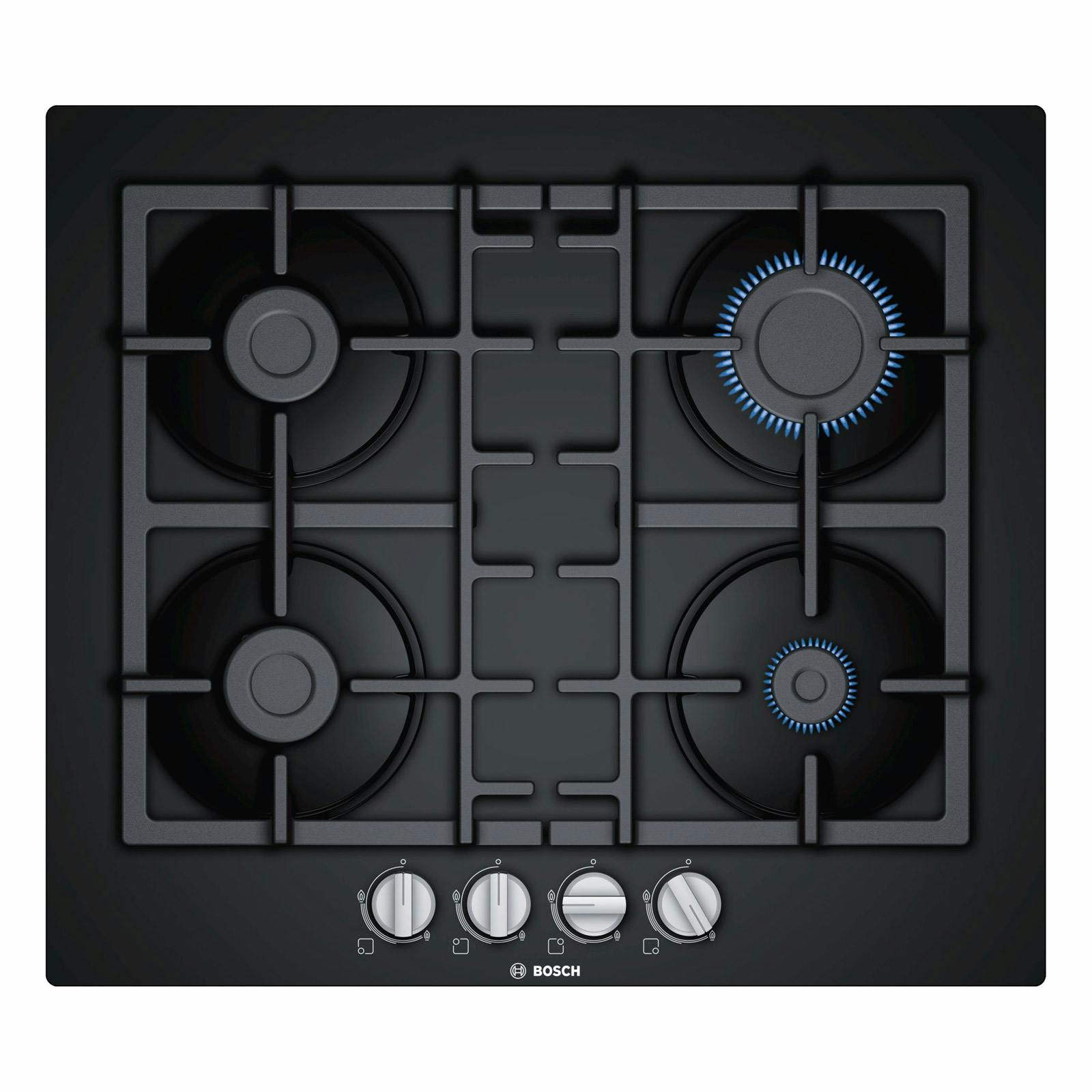 Bosch PNP6B6B90 Series 4 60cm 4 Burner Gas Hob in Tempered