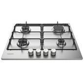 Hotpoint PPH60PFIXUK 60cm 4 Burner Gas Hob in Stainless Steel Mulitflame