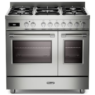DeLonghi PRO965TMXX 90cm Wide Professional Line Dual Fuel Range Cooker in S
