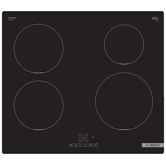 Bosch PUE611BB5E Series 4 60cm 4 Zone Induction Hob in Black Glass