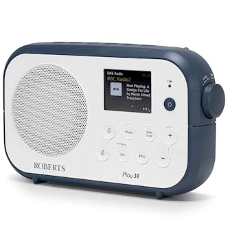 Roberts PLAY30WB Bluetooth DAB / DAB+ & FM RDS Portable Radio in White &