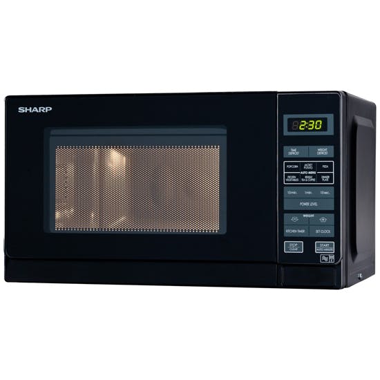 Sharp R272km Compact Microwave Oven In Black 20 Litre 800w Sharp R272km Compact Microwave Oven In