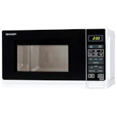 Sharp R272WM Compact Microwave Oven in White 20 litre 800W 8 Prog.