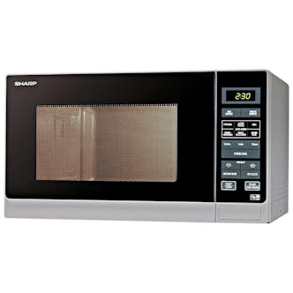Sharp R372SLM Microwave Oven in Silver 25 Litre 900W Touch Control