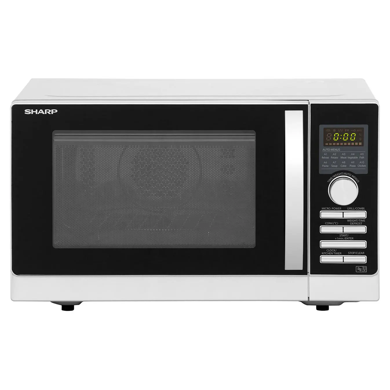 Sharp R843SLM Combination Microwave Oven in Silver, 25L 900W