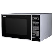 Sharp RD202TS-UK Microwave Oven in Silver - 25L 800W