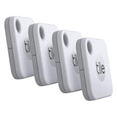 Tile RE-19004 Mate Bluetooth Tracker in White (4 Pack)
