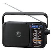 Panasonic RF-2400DEB-K Portable FM/AM Large Display Analogue Radio in Black