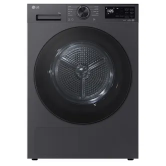 LG RHX5009TBB 9kg Heat Pump Condenser Dryer in Essence Black Steel A+